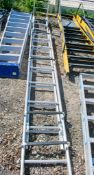 2 stage aluminium roofing ladder A841606