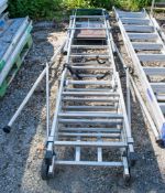 Tubesca aluminium step ladder/podium A859704
