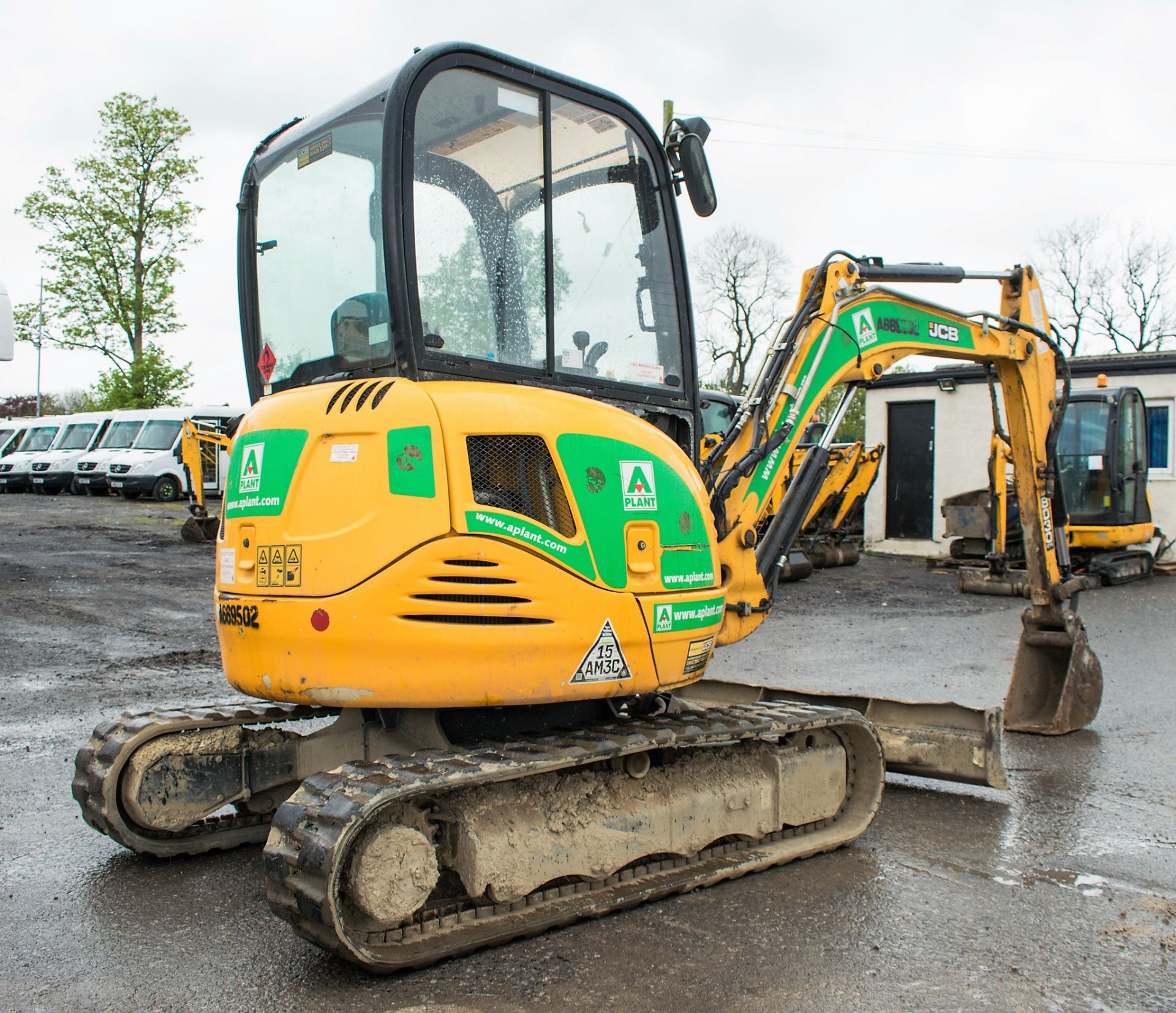 JCB 8030 ZTS 3 tonne rubber tracked mini excavator Year: 2015 S/N: 2432303 Recorded hours: 1204 - Image 4 of 12