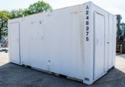 16 ft x 9 ft steel anti vandal toilet site unit c/w keys A248375