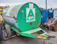 Trailer Engineering 250 gallon site tow bunded fuel bowser c/w manual pump, delivery hose & nozzle