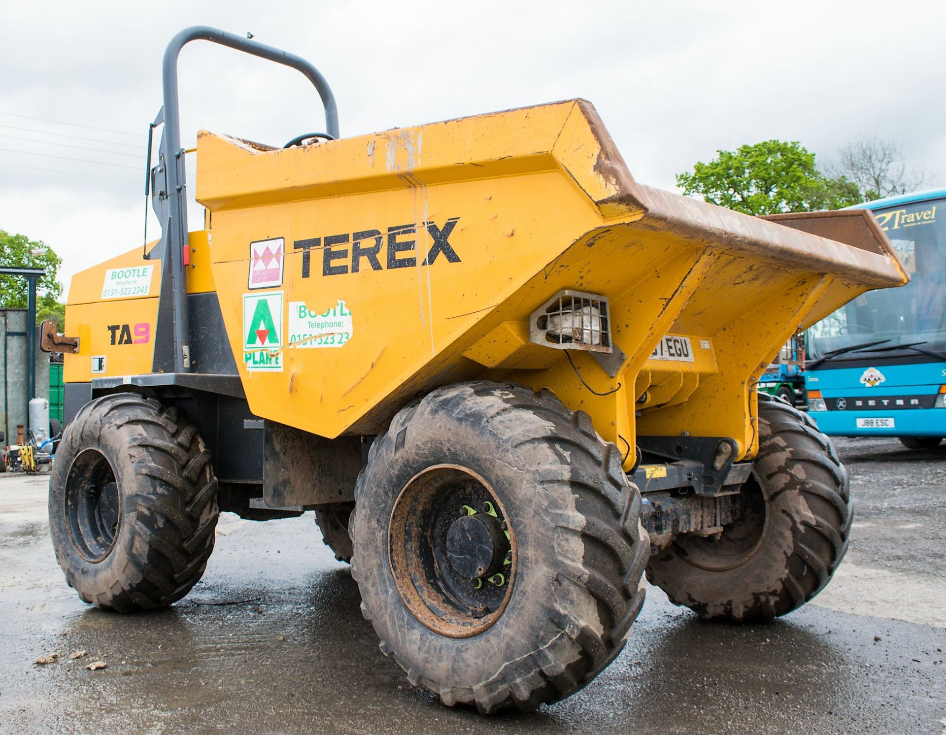 Terex 9 tonne straight skip dumper Year: 2014 S/N: DOEE8PK5978 Recorded Hours: 1626 A635139 - Image 2 of 13