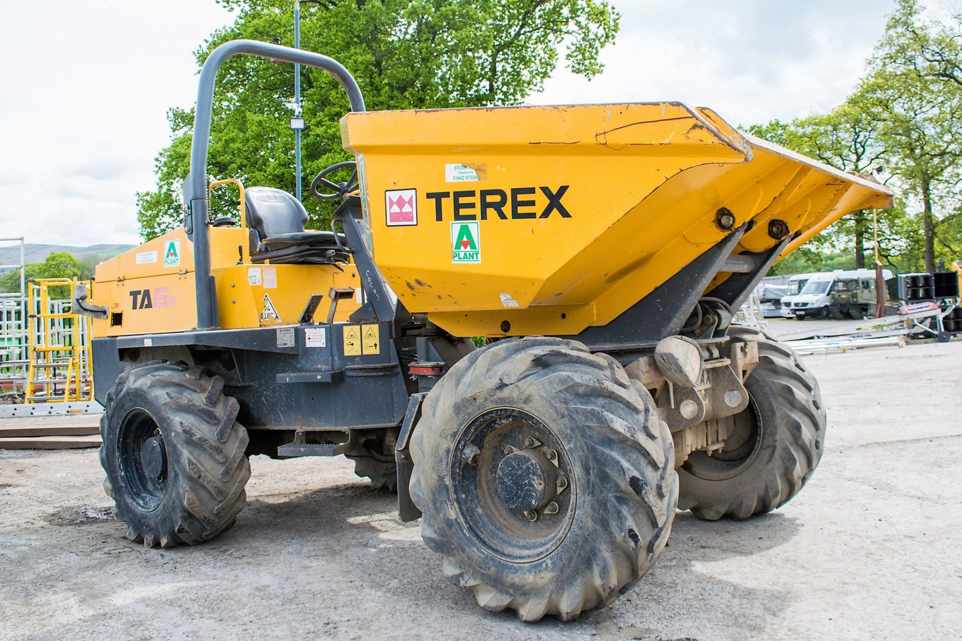 Thwaites 6 tonne swivel skip dumper Year: 2014 S/N: J5350 Recorded Hours: A635128 - Image 2 of 14