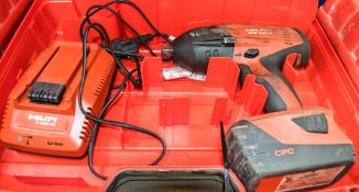 Hilti SIW22T-A 22v cordless impact wrench c/w charger, battery & carry case A715610