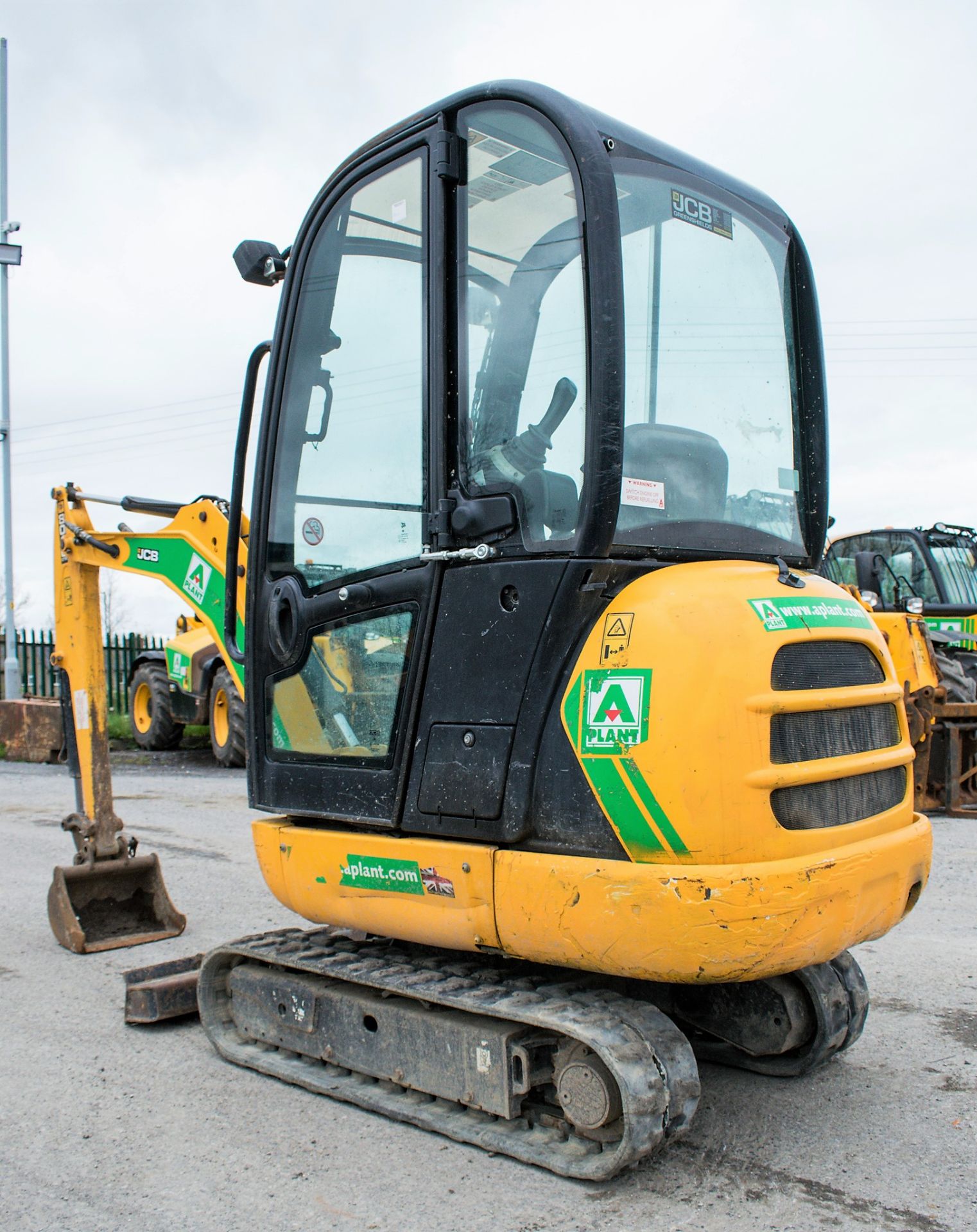 JCB 8016 1.6 tonne rubber tracked mini excavator Year: 2013 S/N: 2071482 Recorded Hours: 1312 blade, - Image 3 of 12