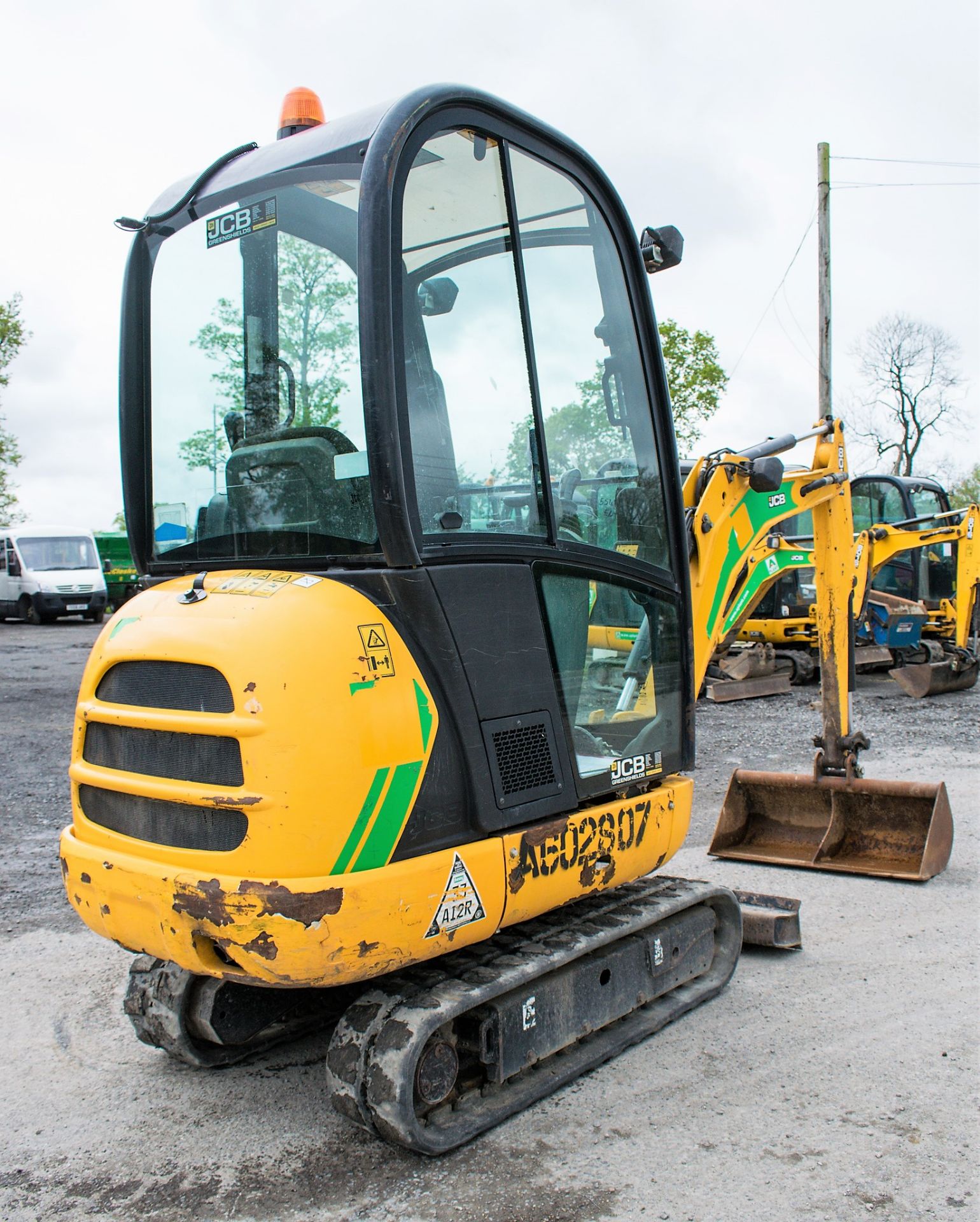 JCB 8016 1.6 tonne rubber tracked mini excavator Year: 2013 S/N: 2071455 Recorded Hours: blade, - Image 4 of 12