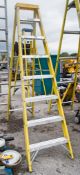8 tread glass fibre framed step ladder A662725