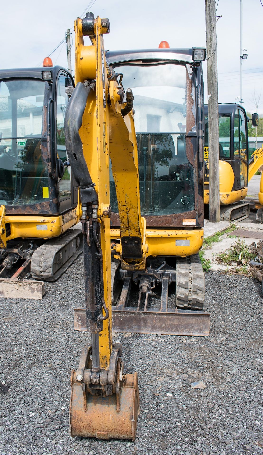 JCB 8016 1.6 tonne rubber tracked mini excavator Year: 2013 S/N: 2071357 Recorded Hours: 1753 blade, - Image 5 of 12