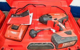 Hilti SIW22T-A 22v cordless impact wrench c/w charger, battery & carry case A854127