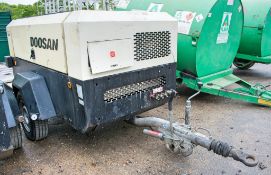 Doosan 7/72 diesel driven mobile air compressor Year: 2013 S/N: 523320 Recorded Hours: 1336 AP