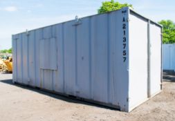 21 ft x 9 ft steel store site unit c/w keys A213757