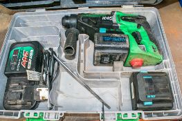 Hitachi 24v SDS cordless rotary hammer drill c/w charger, 2 batteries & carry case A614161