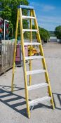 8 tread glass fibre framed step ladder A668790
