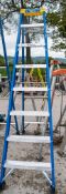 8 tread glass fibre framed step ladder A959141