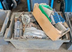 Box of miscellaneous floor grinder spares