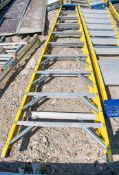 10 tread glass fibre framed step ladder A573248