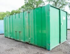 21 ft x 9 ft steel store site unit c/w keys (Top lock damaged) A248652