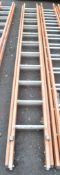 Clow double stage glass fibre framed ladder A676916