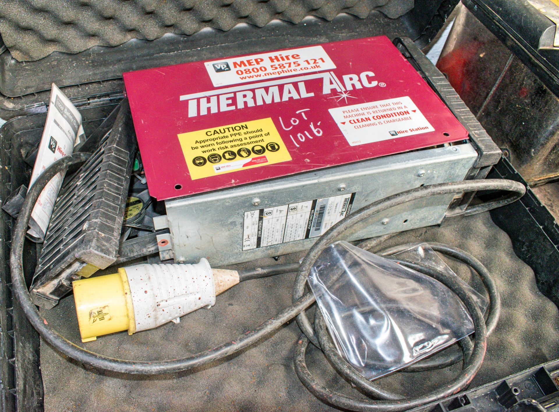 Thermal Arc 110v invertor welder c/w carry case