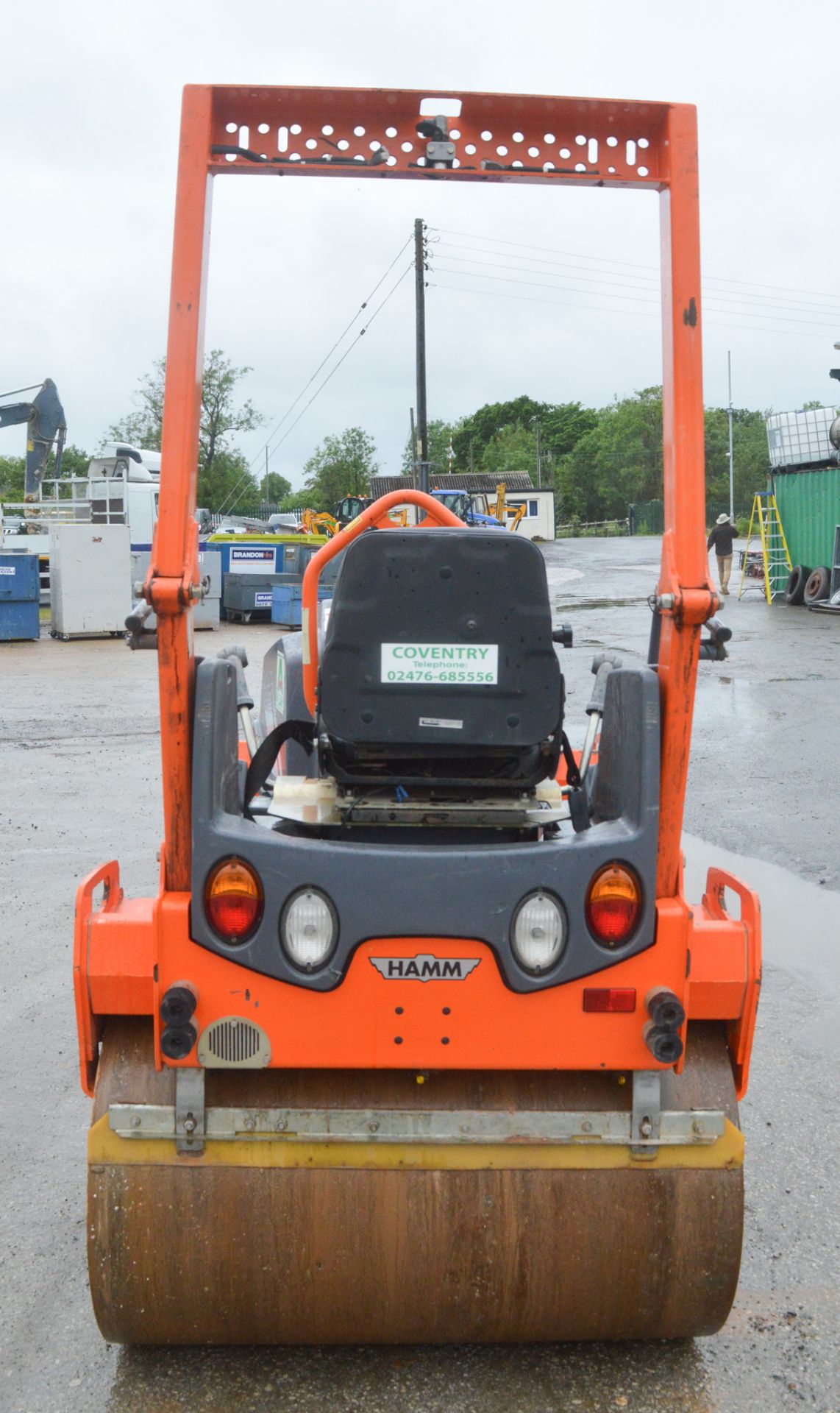 Hamm HD 12 double drum roller  Year: 2014 S/N: 2005369 Recorded Hours: 481 A633770 - Image 5 of 8