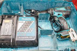 Makita cordless power drill c/w charger & carry case A601163 ** No battery **