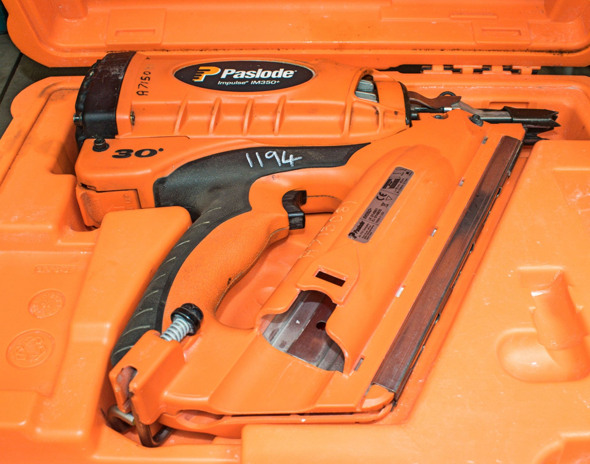 Paslode IM350 nail gun c/w carry case ** No battery or charger ** A715081