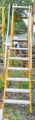 7 tread glass fibre framed step ladder 11087