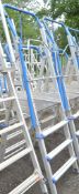 Clow aluminium step ladder/podium A672784