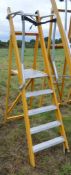 5 tread glass fibre framed step ladder E0012217