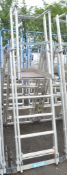 Zarges aluminium step ladder/podium A777933
