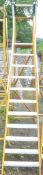 11 tread glass fibre framed step ladder 12924