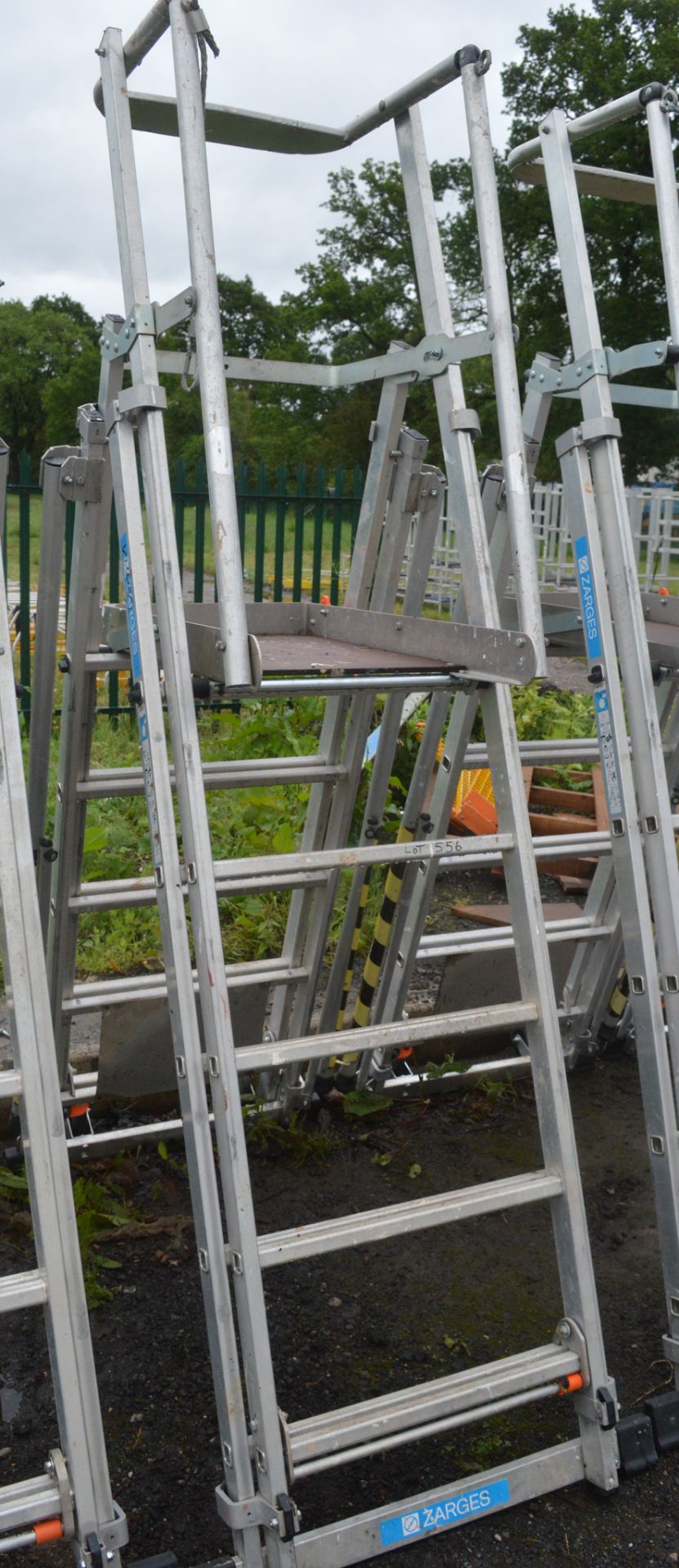 Zarges aluminium podium ladder A777937