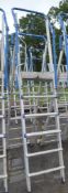 Tubesca aluminium podium/step ladder A778019