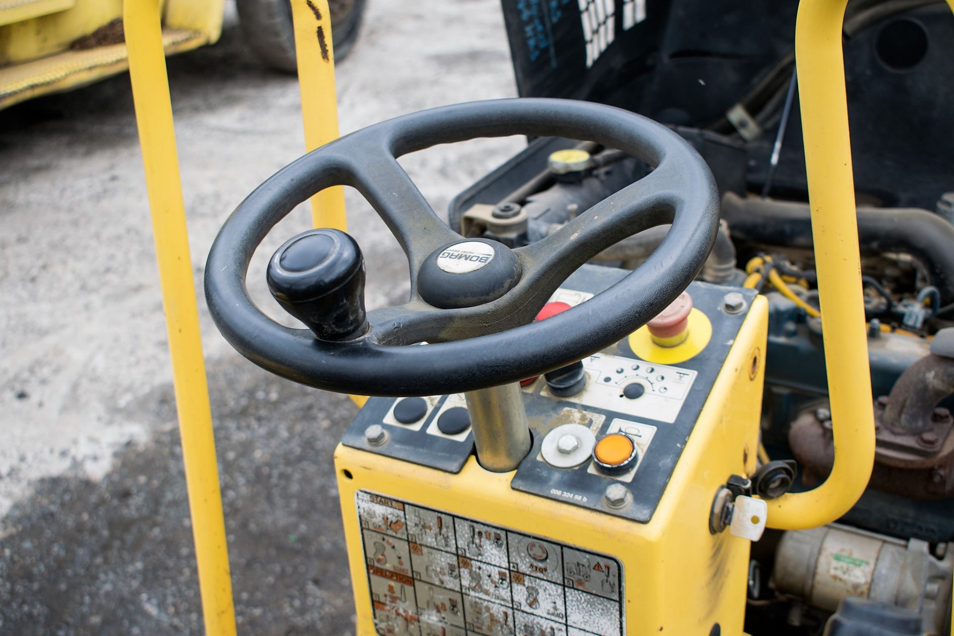 Bomag BW80 ADH-2 double drum ride on roller Year: 2007 S/N: 26891 Recorded Hours: 979 973 - Image 10 of 10