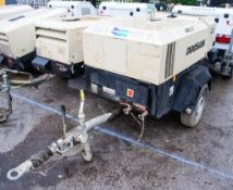 Doosan 7/41 diesel driven mobile air compressor Year: 2015 S/N: FY433561 Recorded Hours: 498