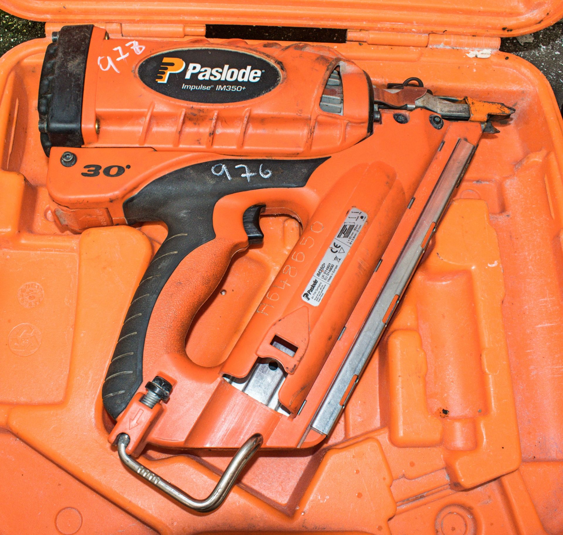 Paslode IM350 cordless nailgun c/w carry case ** No battery or charger **
