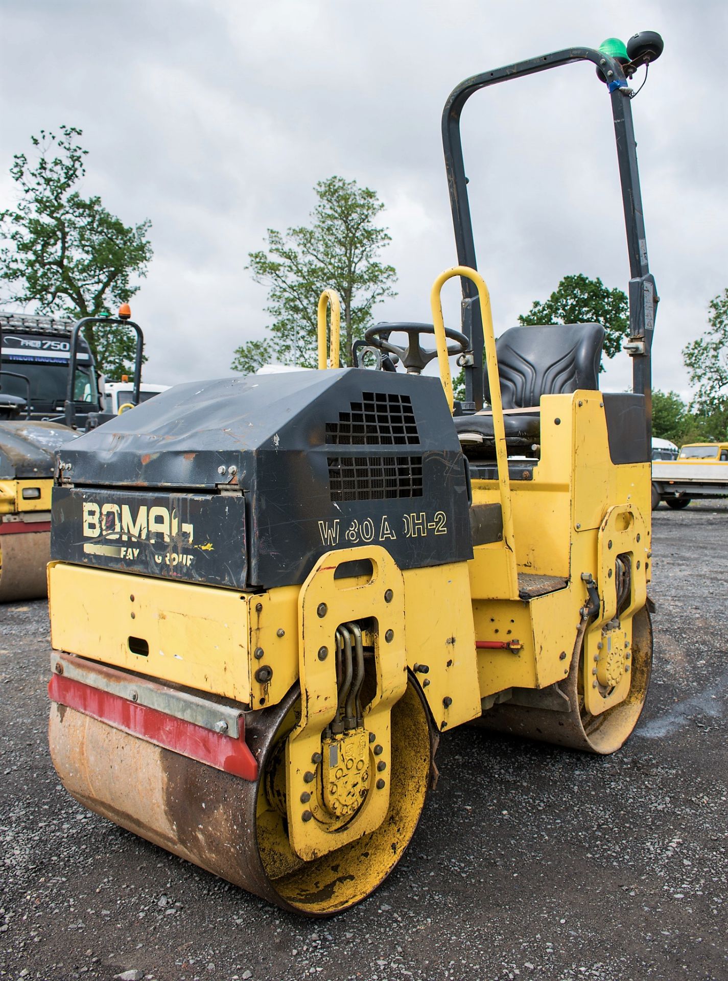 Bomag BW80 ADH-2 double drum ride on roller Year: 2007 S/N: 26897 Recorded Hours: 937 977