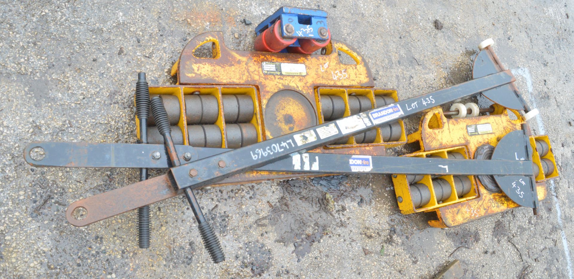 5 - miscellaneous machinery moving skates as photographed