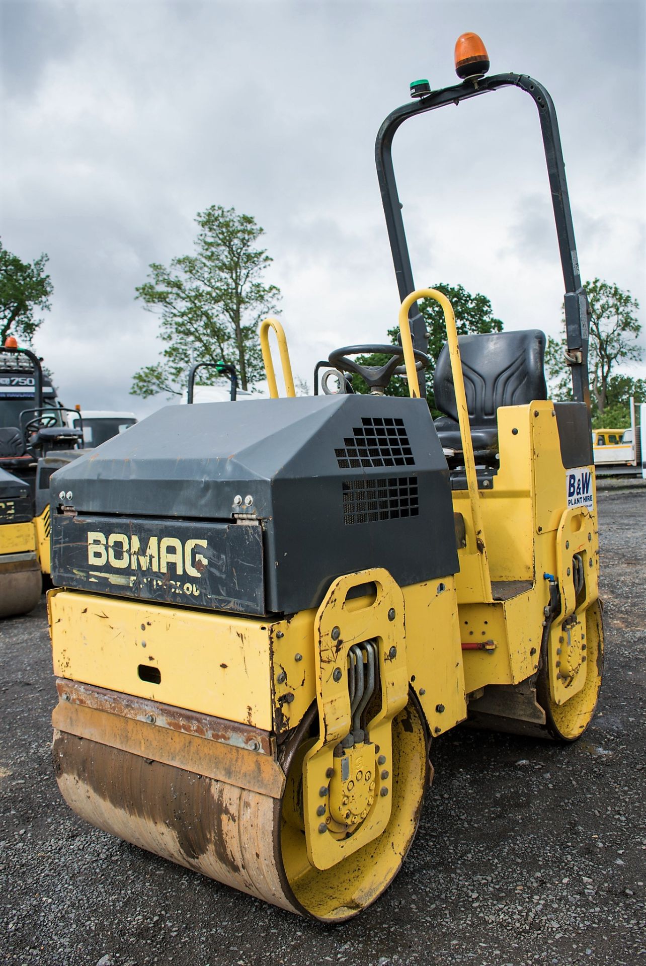 Bomag BW80 ADH-2 double drum ride on roller Year: 2007 S/N: 24758 Recorded Hours: 847 1078