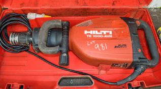 Hilti TE1000-AVR 110v breaker c/w carry case A644474
