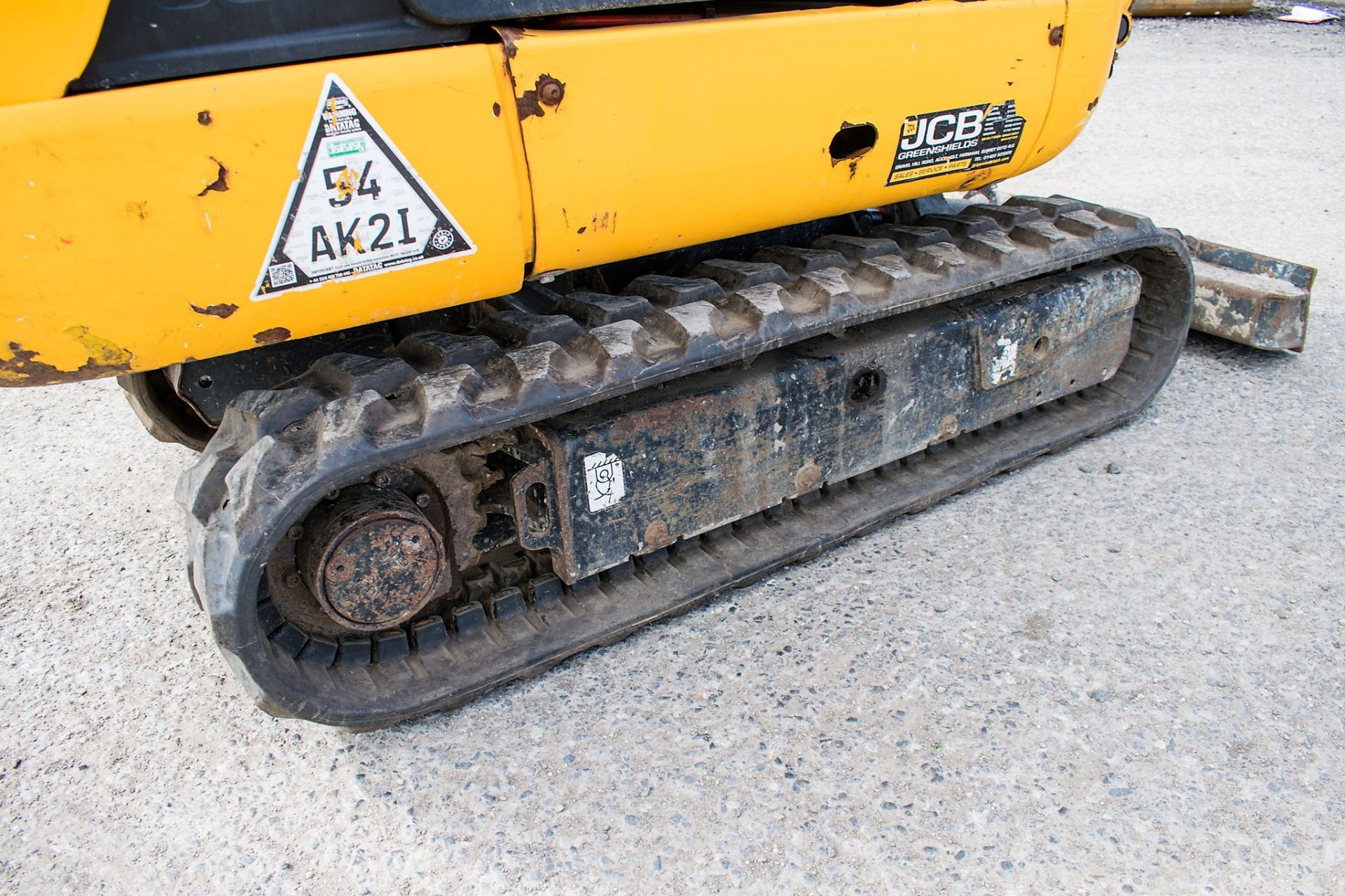 JCB 8016 CTS 1.5 tonne rubber tracked mini excavator Year: 2014 S/N: 2071575 Recorded Hours: 1971 - Image 8 of 12