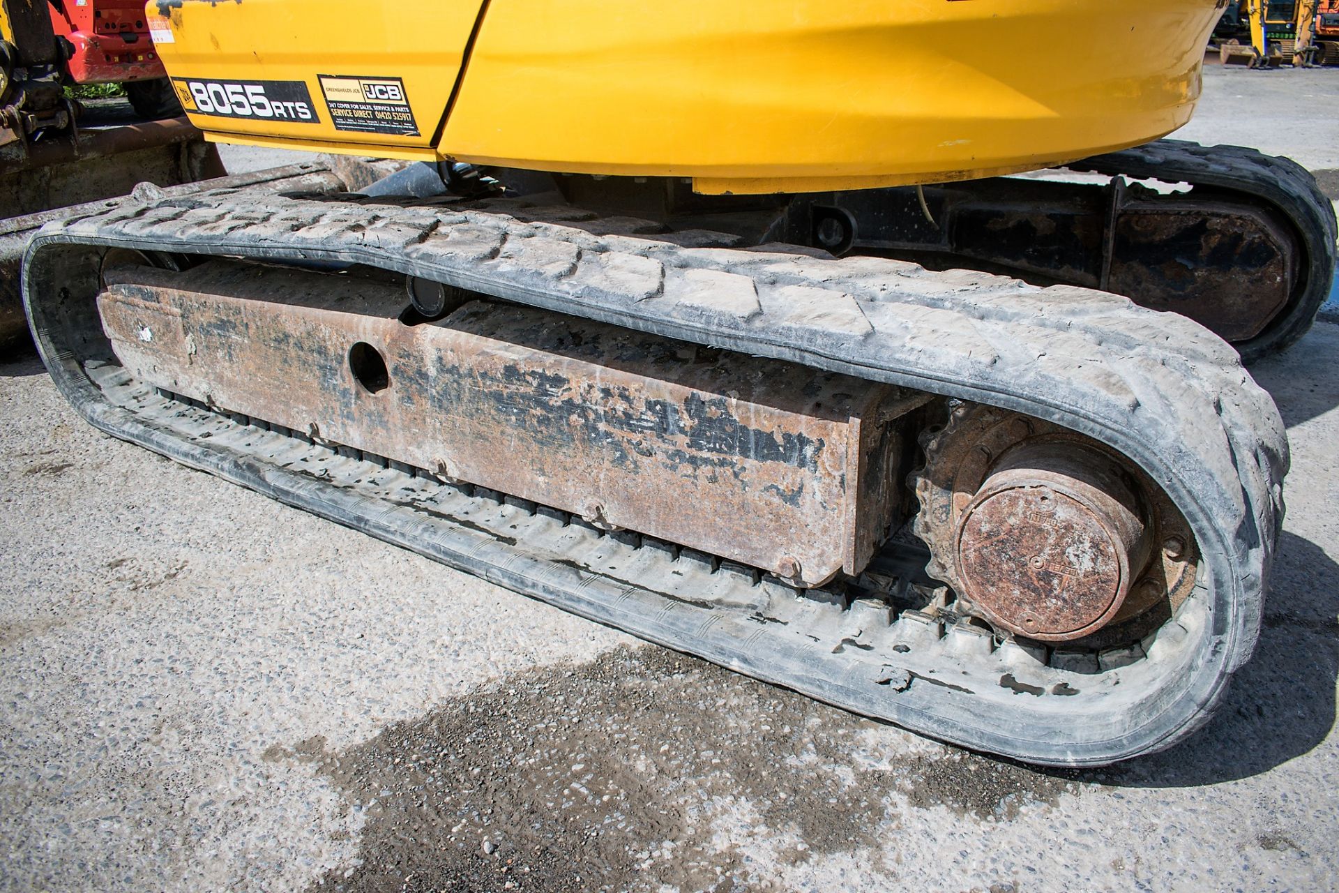 JCB 8055 RTS 5.5 tonne rubber tracked excavator Year: 2014 S/N: 2060716 Recorded Hours: 2298 - Image 7 of 12