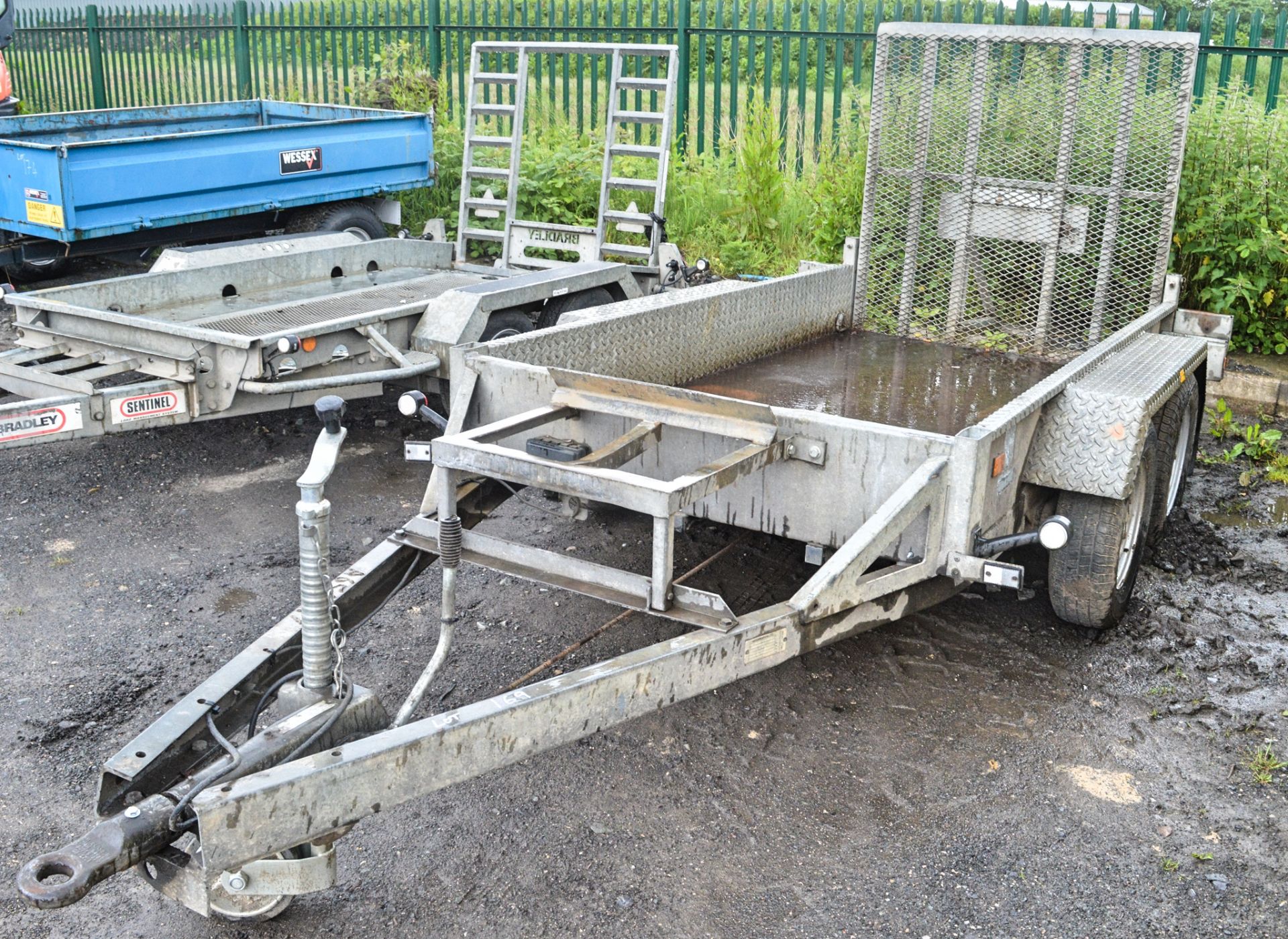 Indespension 8 ft x 4 ft tandem axle plant trailer A656897