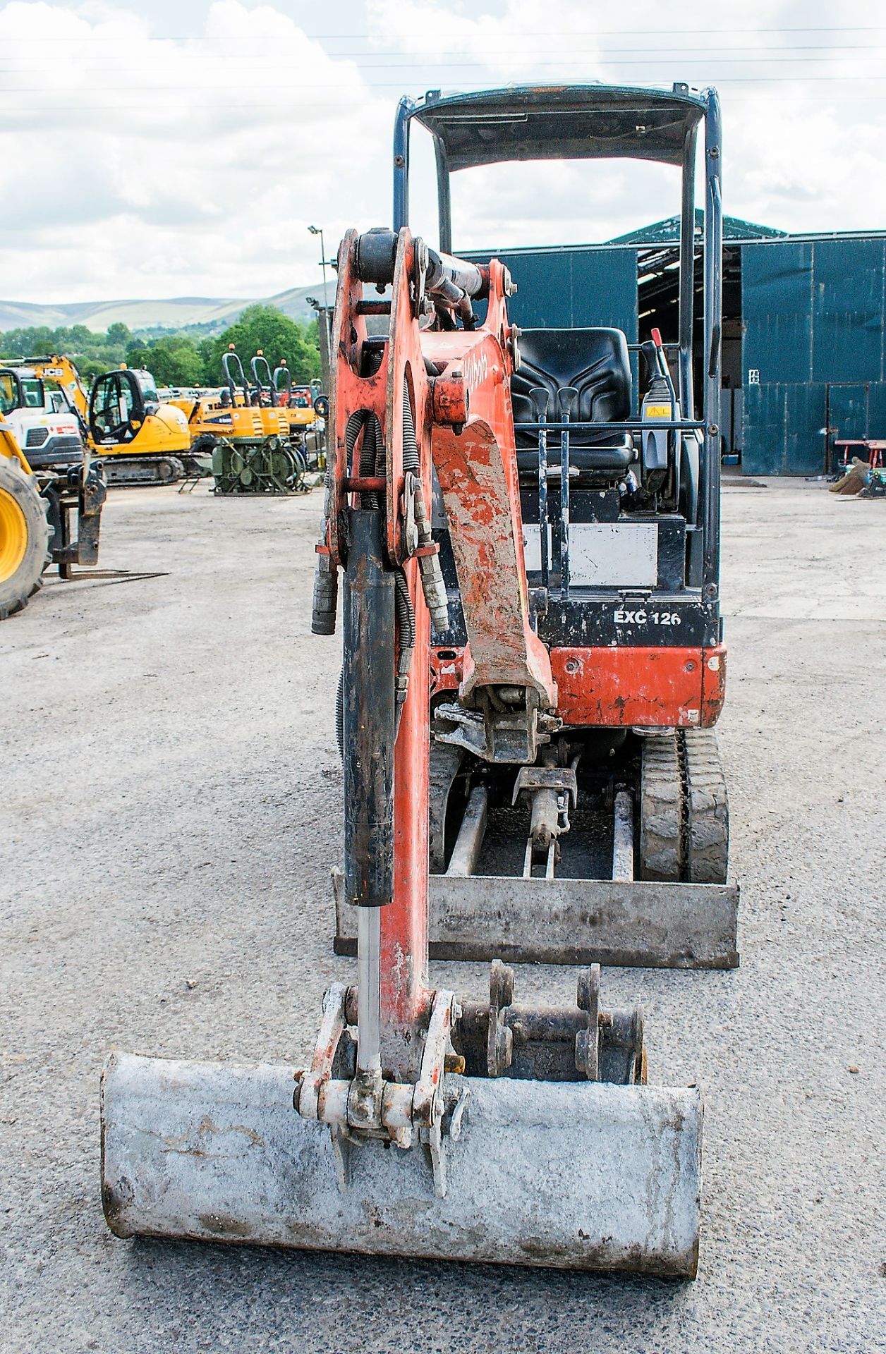 Kubota KX015-4 1.5 tonne rubber tracked mini excavator Year: S/N: Recorded Hours: 1850 blade, - Image 5 of 12