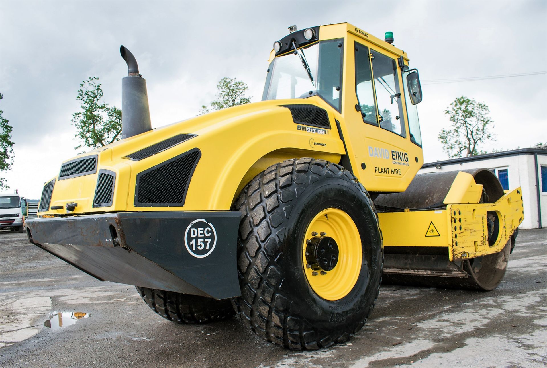 Bomag BW213 DH-4 single drum roller Year: 2014 S/N: 181054 Recorded Hours: 2594 DEC157 - Image 4 of 12