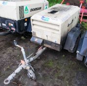 Doosan 7/20 diesel driven mobile air compressor Year: 2013 S/N: 123724 Recorded Hours: 669 A634415