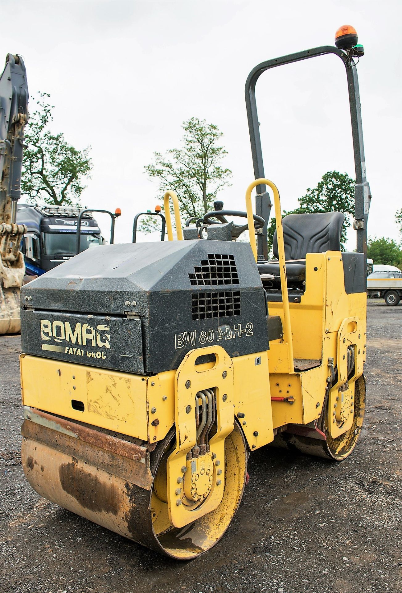 Bomag BW80 ADH-2 double drum ride on roller Year: 2007 S/N: 26894 Recorded Hours: 663 974