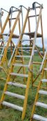 9 tread glass fibre framed step ladder E0010435
