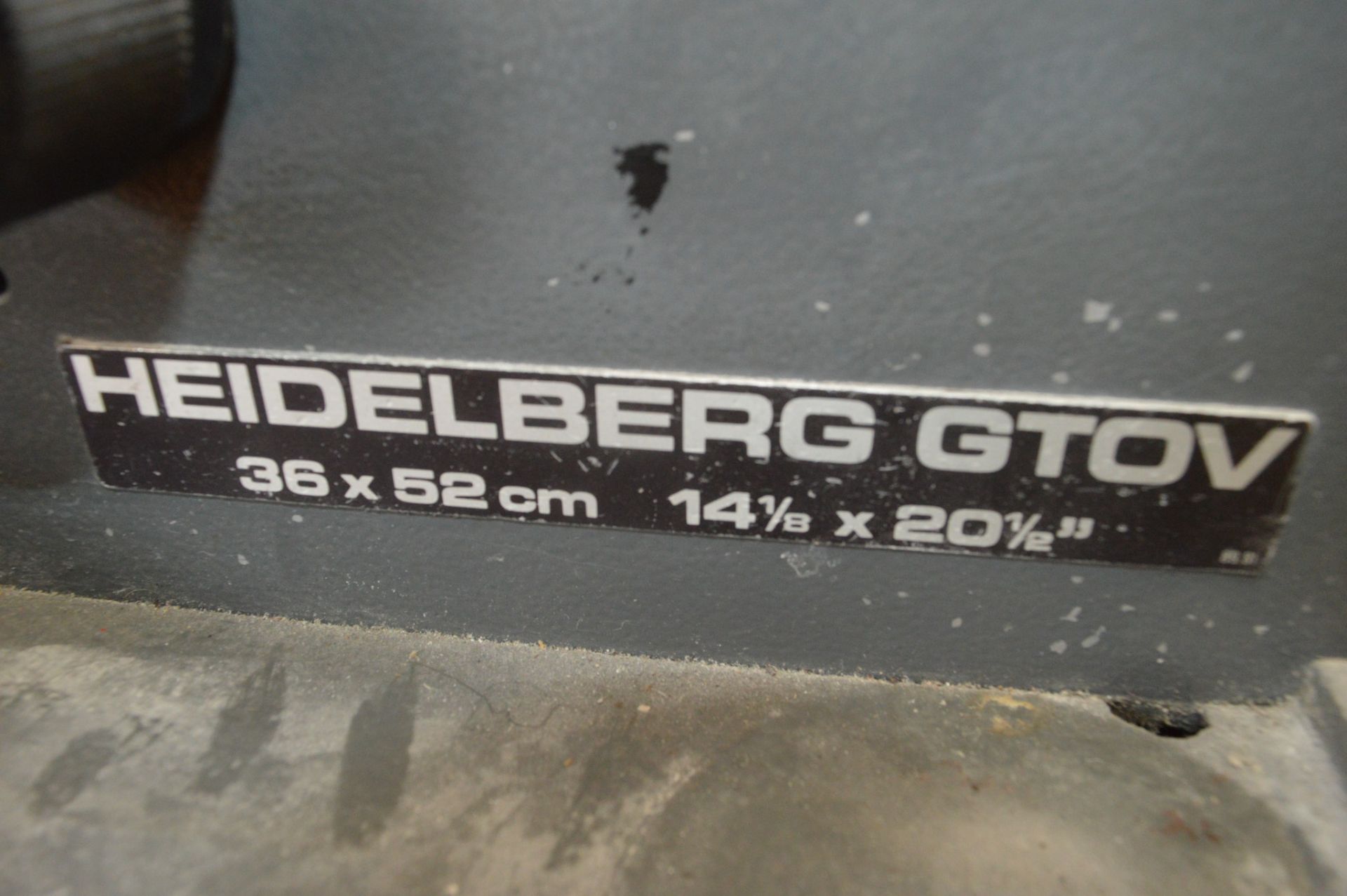Heidelberg GTOV 4 colour printing press  Year: 1985 S/N: 684930 - Image 33 of 35