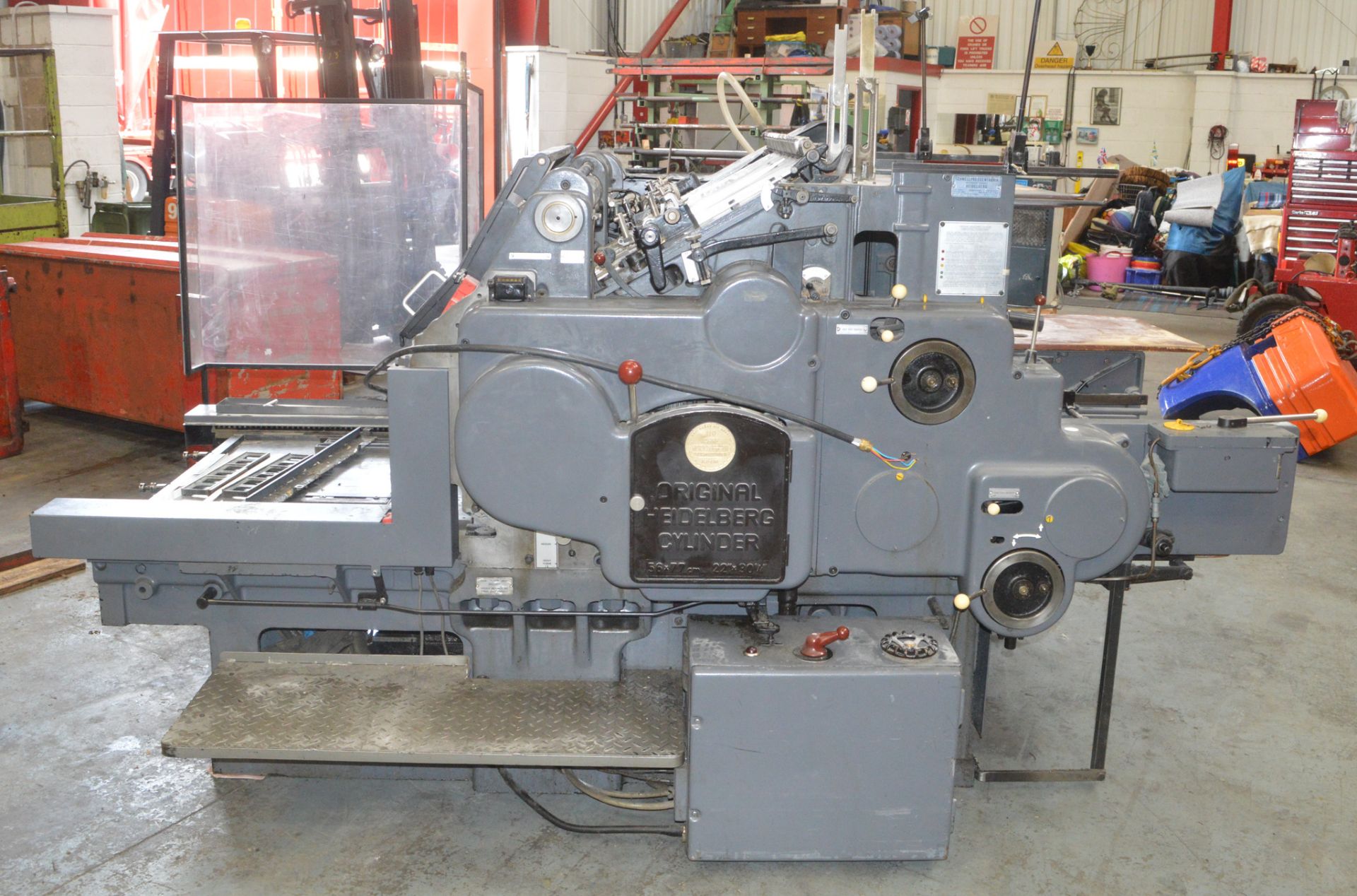 Heidelberg Cylinder Printing Press  Year: 1982   S/N: 5242940 - Image 3 of 15